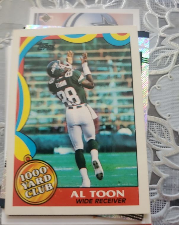 1989 Topps #18 Al Toon 1000 Yard Club New York Jets — front