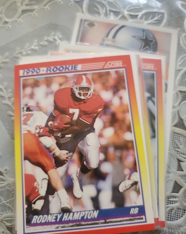 1990 Score #307 Rodney Hampton Rookie — front