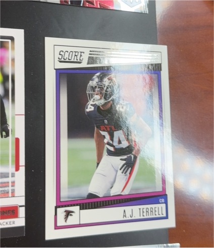 2022 Panini Score #43 A.J. Terrell — front