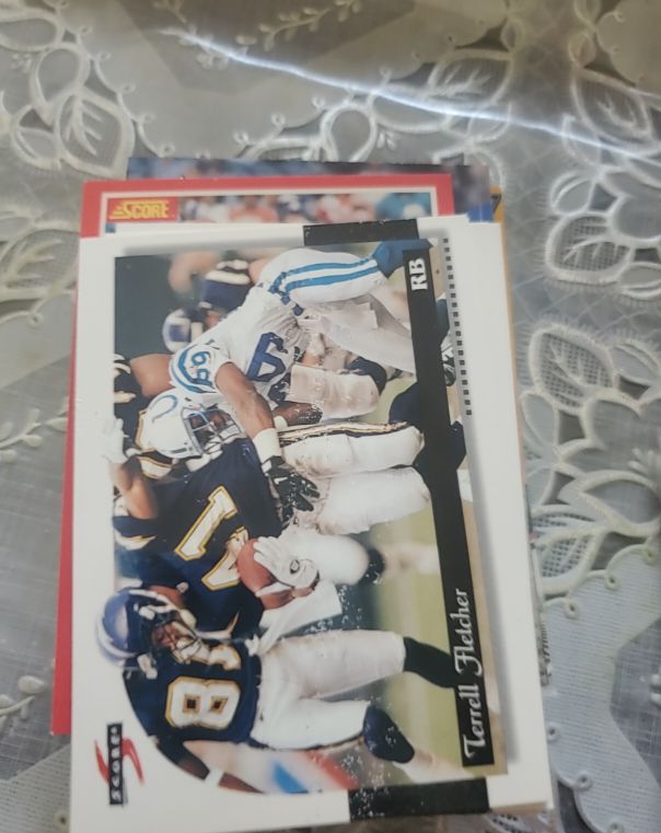 1996 Score #72 Terrell Fletcher — front