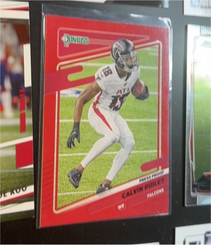 2021 Donruss Press Proof Red #234 Calvin Ridley — front