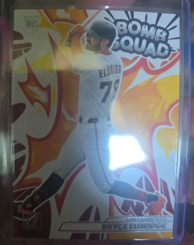 2026 Donruss #1 Bryce Eldridge Bomb Squad Insert Rookie Card — front