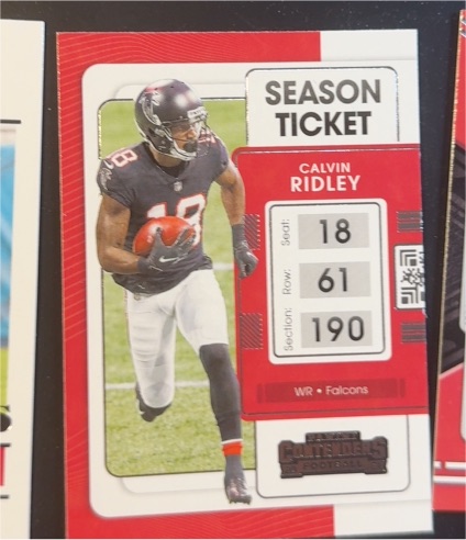 2021 Panini Contenders Football #5 Calvin Ridley — front