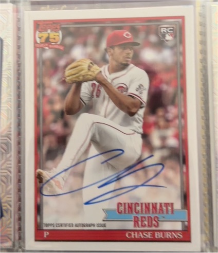 2026 Topps Series 1 #91A-CBU Chase Burns — front