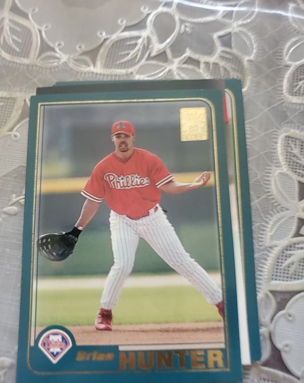 2001 Topps #13 Brian Hunter Philadelphia Phillies — front