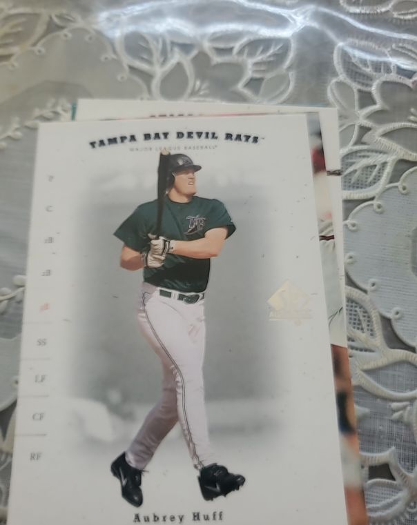 2001 Upper Deck SP Authentic #11 Aubrey Huff — front