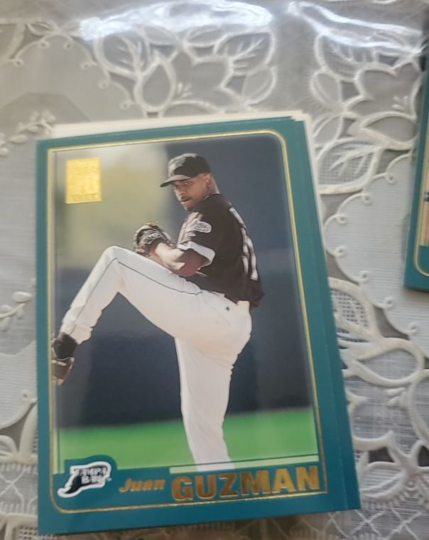 2001 Topps #543 Juan Guzman Tampa Bay Devil Rays — front