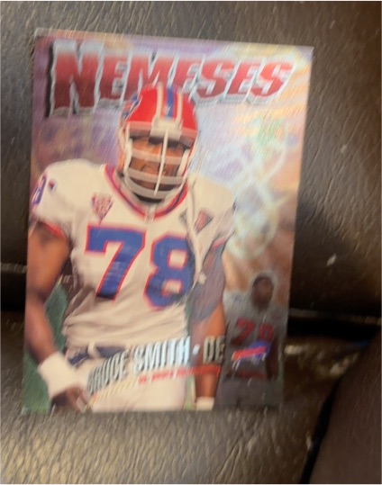 1995 Topps Stadium Club Nemeses Insert #N8 Bruce Smith — front