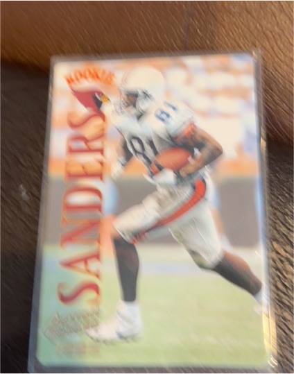 1995 Action Packed #117 Frank Sanders Rookie Card — front