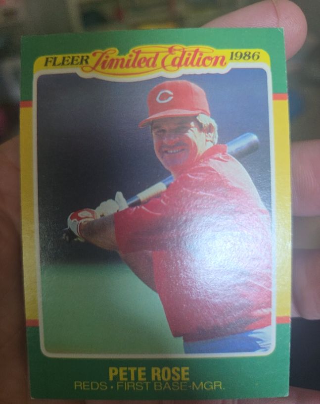 1986 Fleer Limited Edition #37 Pete Rose — front