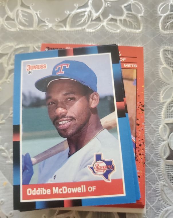 1989 Donruss #378 Oddibe McDowell Texas Rangers — front