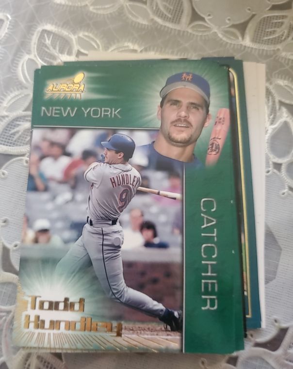 1996 Aurora Todd Hundley New York Mets — front