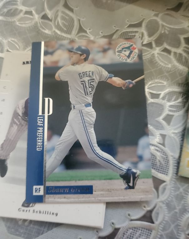 1996 Leaf Preferred #6 Shawn Green — front