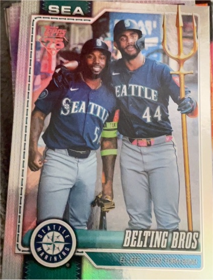 2026 Topps Series 2 #369 Belting Bros Julio Rodriguez & Randy Arozarena — front