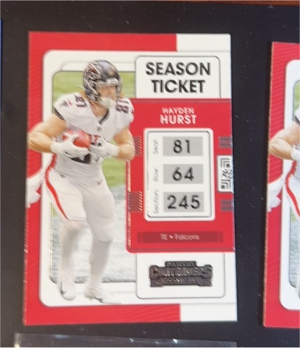 2021 Panini Contenders #6 Hayden Hurst — front