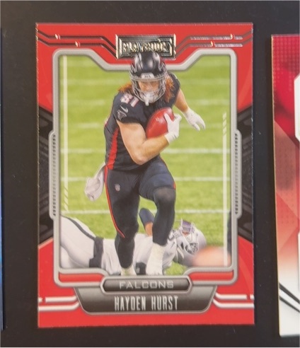 2021 Panini Playbook #6 Hayden Hurst — front