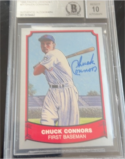 1988 Pacific Baseball Legends #71 Chuck Connors — front