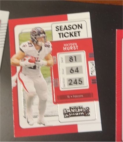 2021 Panini Contenders #6 Hayden Hurst — front