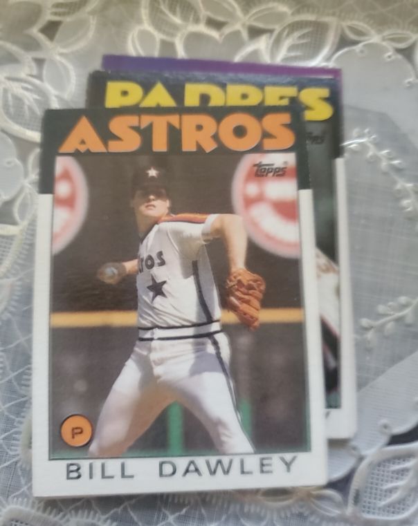 1986 Topps #376 Bill Dawley Houston Astros — front