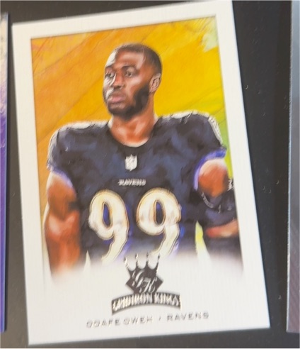 2021 Panini Chronicles #GK-40 Odafe Oweh Gridiron Kings Baltimore Ravens — front