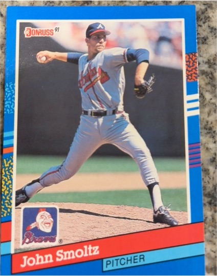 1991 Donruss #75 John Smoltz — front