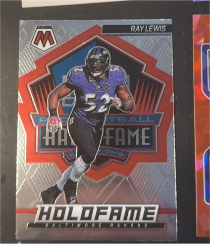 2022 Panini Mosaic #HF-6 Ray Lewis — front
