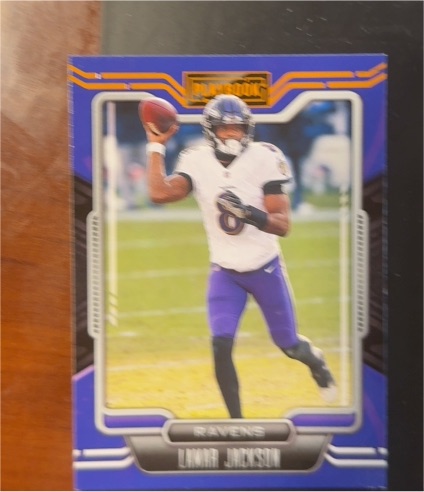 2021 Panini Playbook #7 Lamar Jackson — front
