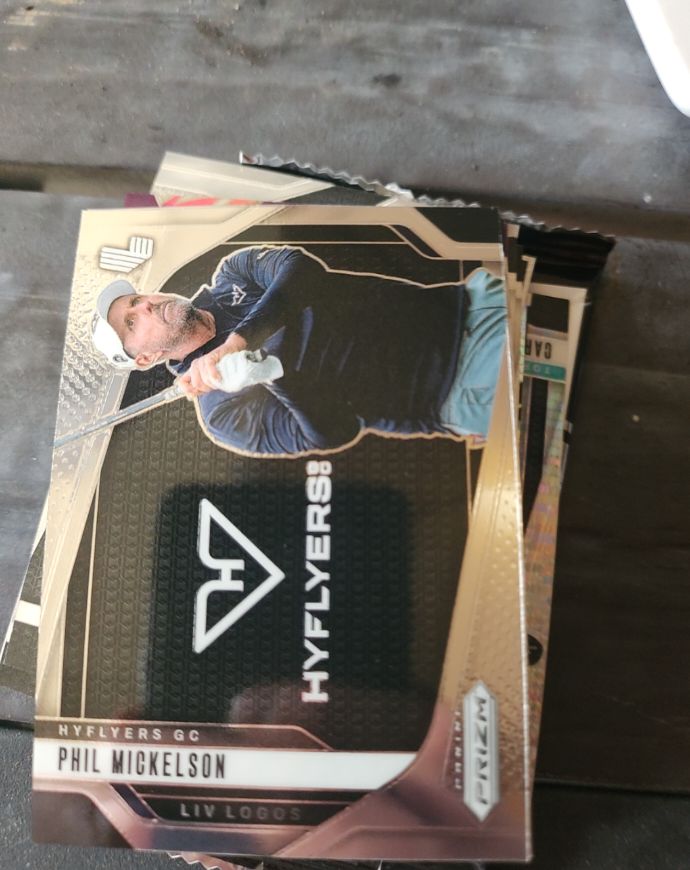 2025 Panini Prizm LIV #9 Phil Mickelson LIV Logos — front