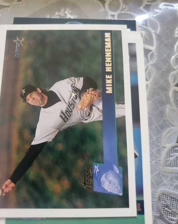 1996 Topps #390 Mike Henneman Houston Astros — front