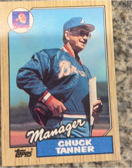 1987 Topps #593 Chuck Tanner — front