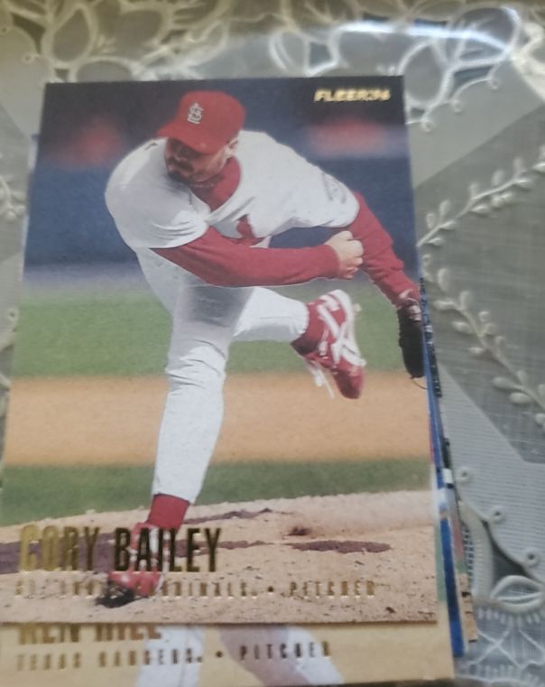 1996 Fleer Update #U182 Cory Bailey — front