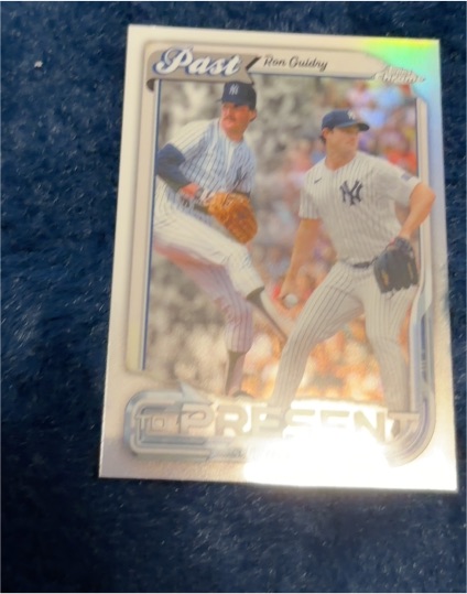 2026 Topps Chrome Past to Present #PTP-13 Ron Guidry & Gerrit Cole — front