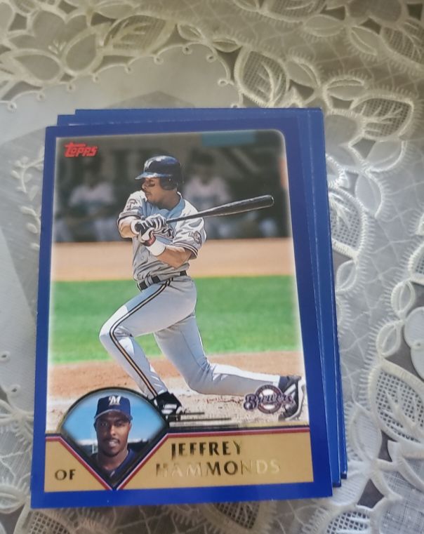 2003 Topps #92 Jeffrey Hammonds Milwaukee Brewers — front