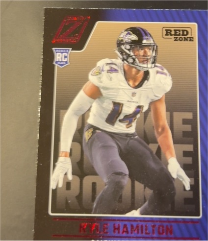 2022 Panini Zenith #138 Kyle Hamilton Red Zone Rookie Baltimore Ravens — front
