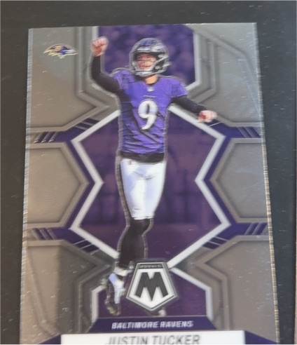 2022 Panini Mosaic #18 Justin Tucker — front