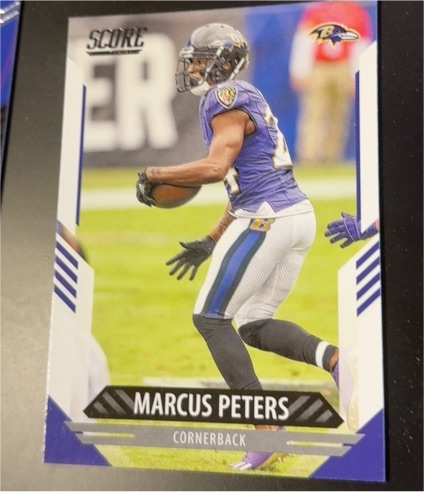 2021 Panini Score Football #91 Marcus Peters — front