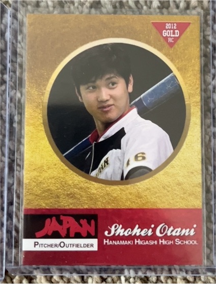 2012 Rookie Phenom Gold #1 Shohei Ohtani — front