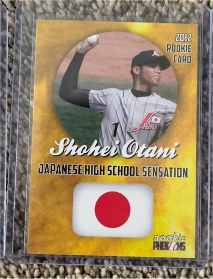 2012 Rookie Phenoms #1 Shohei Otani Japanese High School Sensation Rookie Card — front