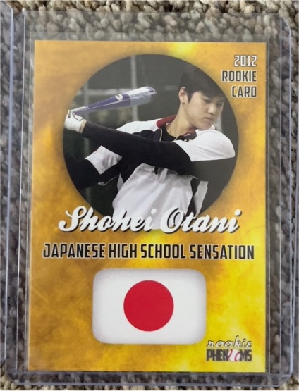 2012 Rookie Phenoms #1 Shohei Otani Japanese High School Sensation Rookie Card — front