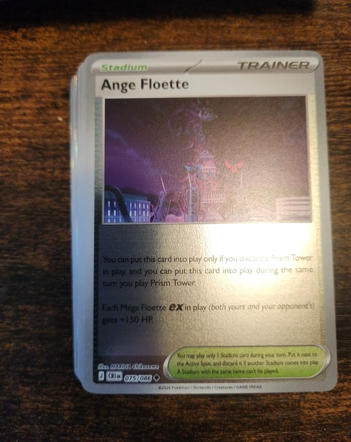 2026 Nintendo Pokemon TCG Ange Floette Trainer Stadium #075 — front
