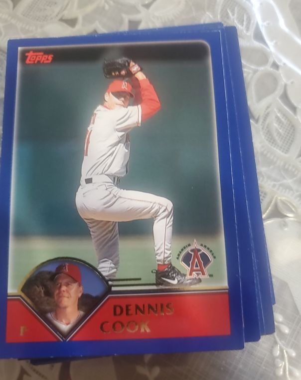 2003 Topps #12 Dennis Cook Anaheim Angels — front
