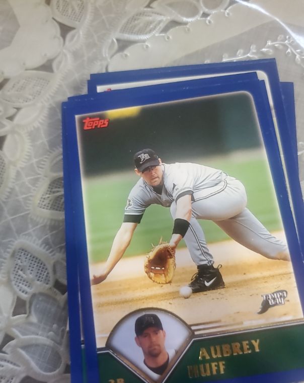 2003 Topps #36 Aubrey Huff — front