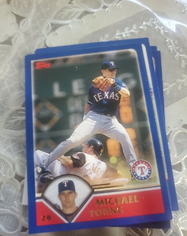 2003 Topps #513 Michael Young Texas Rangers — front