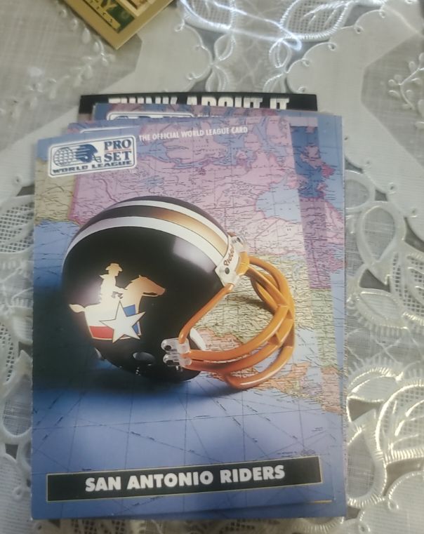 1991 Pro Set World League #10 San Antonio Riders — front