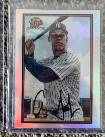 2019 Bowman 30th Anniversary #B30-AJ Aaron Judge — front