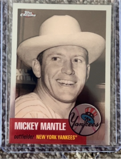 2007 Topps Chrome #MMS23 Mickey Mantle — front