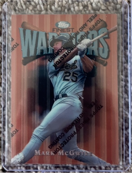 1997 Topps Finest Warriors #30 Mark McGwire — front