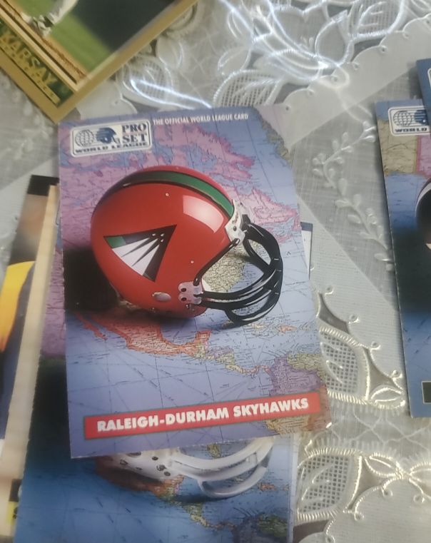 1991 Pro Set World League #8 Raleigh-Durham Skyhawks — front