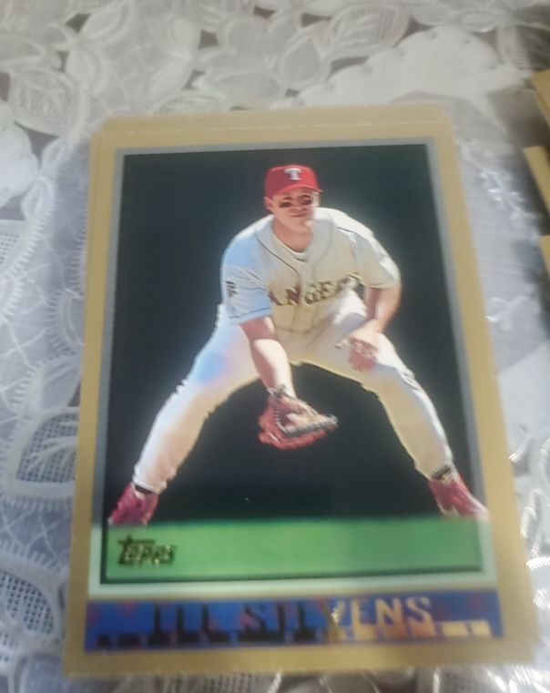 1998 Topps #148 Lee Stevens Texas Rangers — front