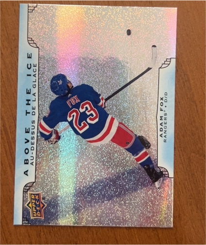 2025-26 Upper Deck Tim Hortons Above the Ice #AI9 Adam Fox — front